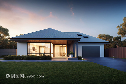 現(xiàn)代住宅視圖 建筑裝潢的融合與創(chuàng)新